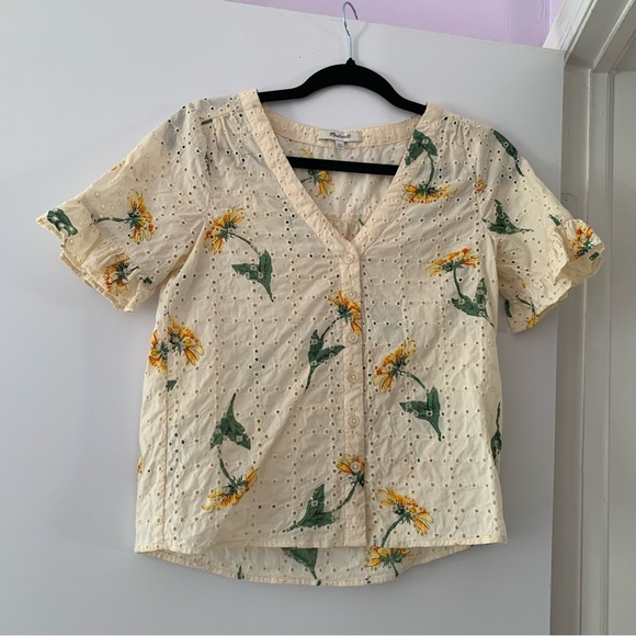Madewell floral top XXS - Picture 1 of 4